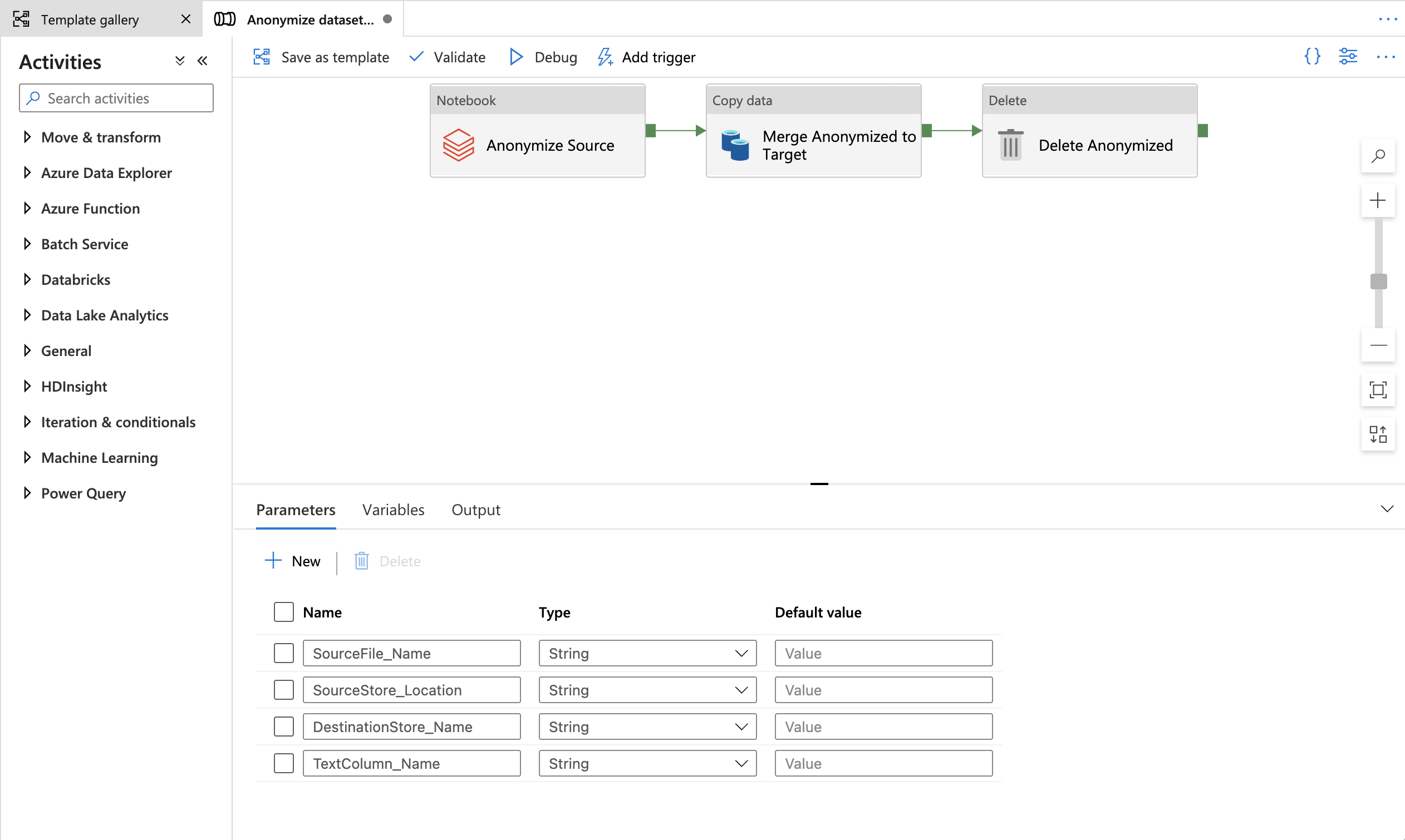 ADF-Template-Pipeline