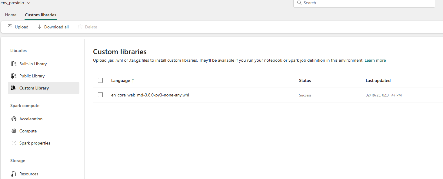Adding dependencies in Fabric
